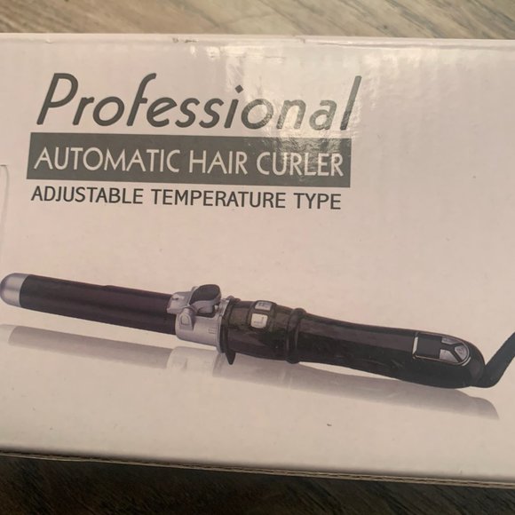 NEW PROFESSIONAL 360 DEGREE AUTOMATIC ROTATION CURLING IRON HAIR CURLER 1” - Picture 6 of 7